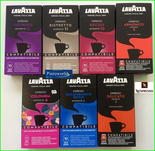 140 capsule caffè espresso LAVAZZA compatibili macchine cialde NESPRESSO  100 +40 | eBay