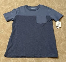 Tucker + Tate Blue Pocket T-shirt Youth Small (7/8) Stripes New Tags