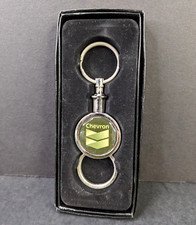 Chevron Keychain Fob Removable Ring in Box Collectible Vintage Petroliana