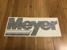 MEYER Snow Plow Decal Sticker 12” Gloss Black OEM Truck USA made Replacement