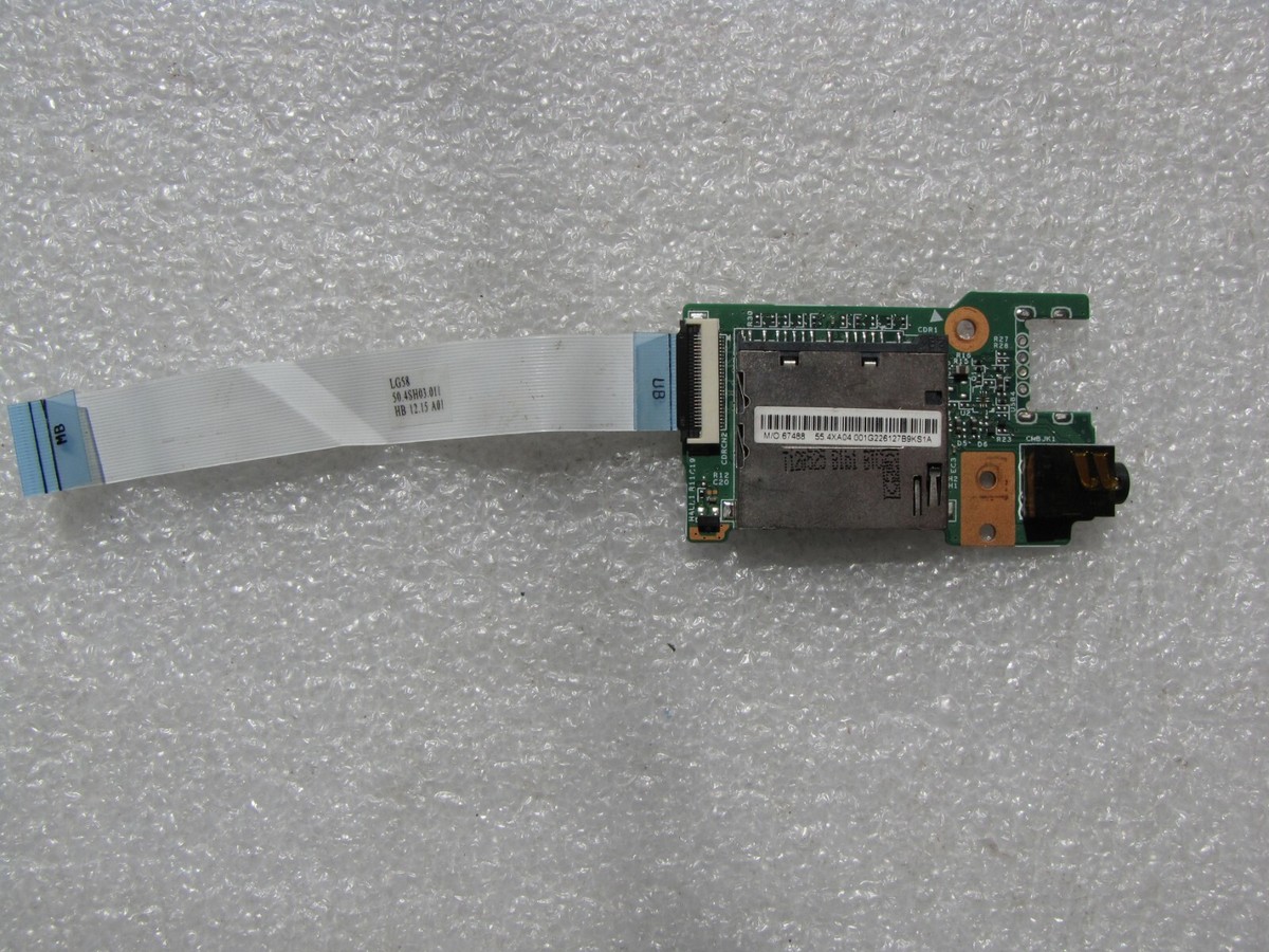 Lenovo G580 (model 20157) card reader audio port board (P/N