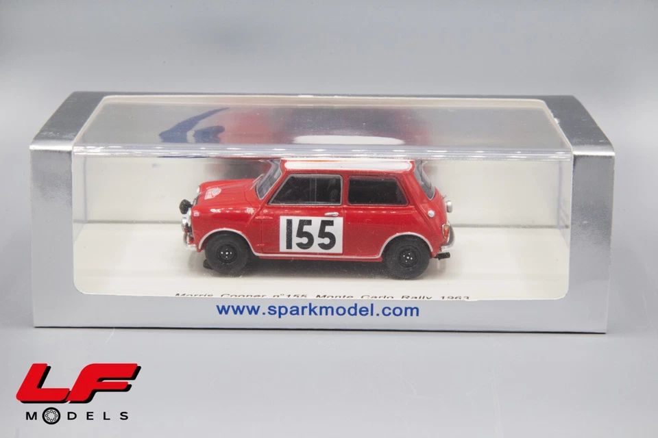 1:43 Morris Cooper n°155 Monte Carlo Rally 1963 - Spark - Immagine 3 di 3