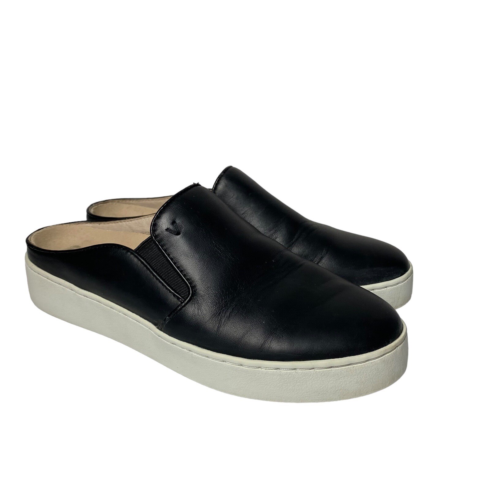 vionic leather mules