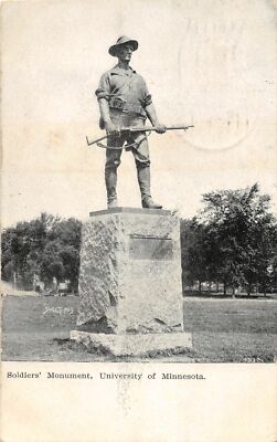 H57/ Minneapolis Minnesota Postcard c1907 Soldiers Monument  44