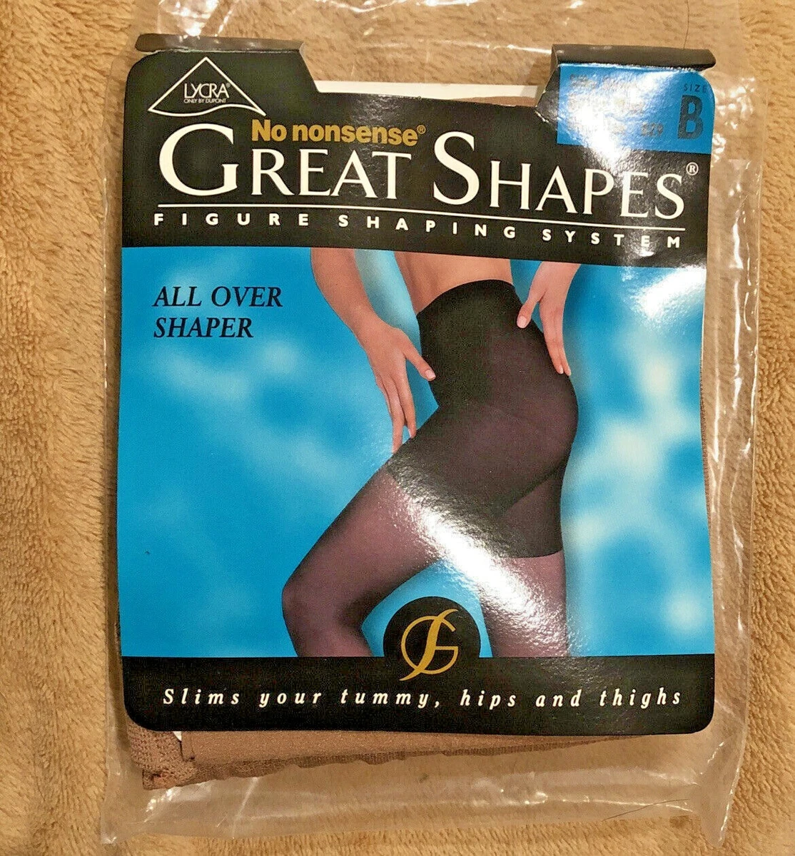 Vintage NO NONSENSE GREAT SHAPES Size B Usa Figure Shaping Pantyhose  Slimming