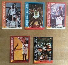 5 - 1992 Kellogg’s Raisin Bran College Basketball,Hakeem Olajuwon,  Karl Malone