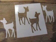 Set baby deer Mylar Stencil Art Paint Sign Durable Made in USA Airbrush Reusable