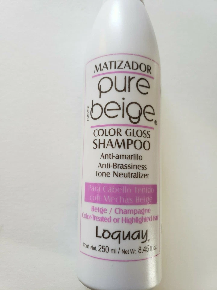 MATIZADOR PURO BEIGE LOQUAY PRIMER Color Brillo Champú Cabello Tenido Beige 8oz Foto 2 de 3