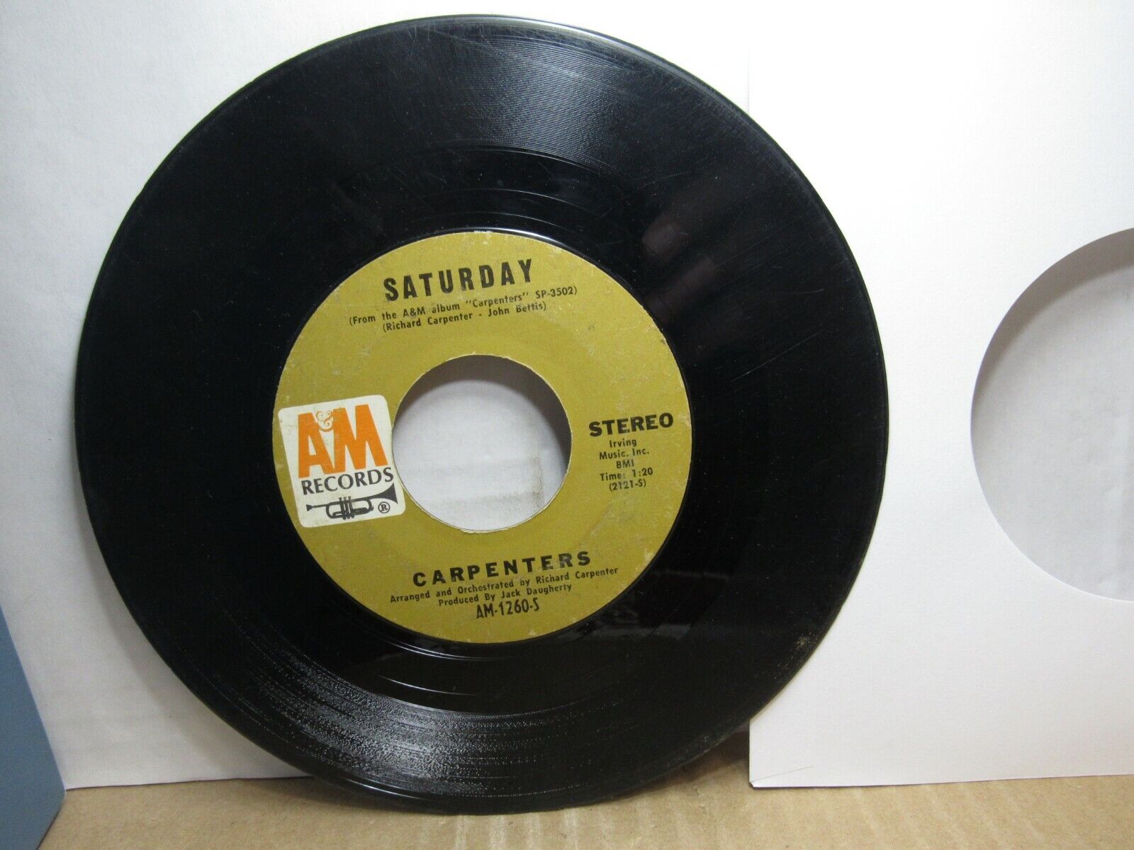 Carpenters / Rainy Days and Mondays, A+M AM-1260