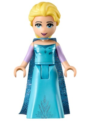 Lego Elsa 41148 Medium Blue Long Narrow Cape Frozen Disney