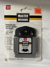 50 PK PREMIUM DEEP HOOK UTILITY KNIFE ROOFING BLADES SHINGLE CARPET EXTRA THICK