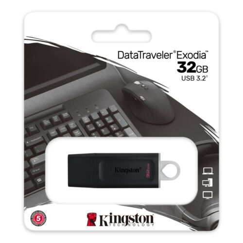 Clé USB 3.2 KINGSTON 32 Go DataTraveler Exodia ( Dispo aussi : 64, 128, 256 Gb )