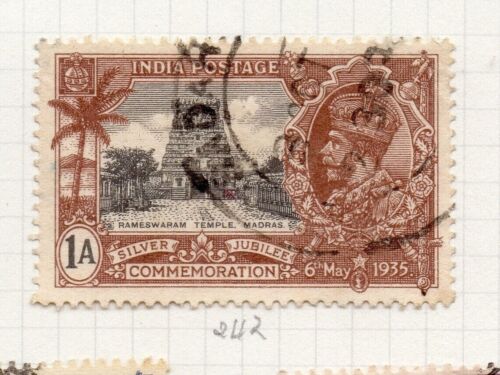 India 1935 Giubileo argento emissione anticipata fine usato 1a. NUOVO CON ETICHETTE-204125 - Foto 1 di 1