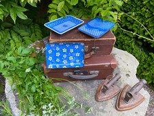 Blue & White Chinoserie Antique Chinese Style Ceramic Tray,Plate,Dish,Oka Style