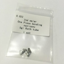 Dental orthodontic Roth 0.022 2nd molar one piece bonding buccal tube 10 packs