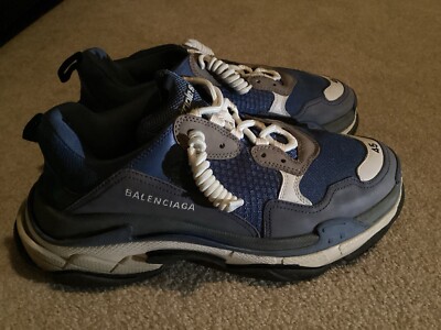 Size 12 Balenciaga Triple S Sneaker Light Blue