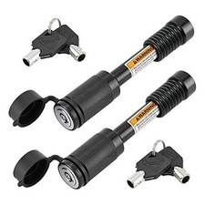 Trailer Hitch Locks Receiver Lock Keyed Alike Fits Class III IV 2 Pack Black