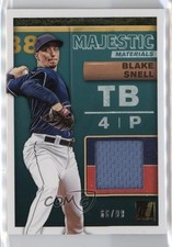 2019 Panini Donruss Majestic Materials Gold 66/99 Blake Snell #MM-BS 0i1b