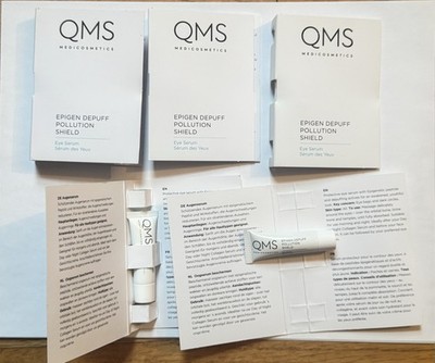 (Lot of 5) QMS Medicosmetics Epigen Depuff Eye Serum Samples, Travel $$$ NEW