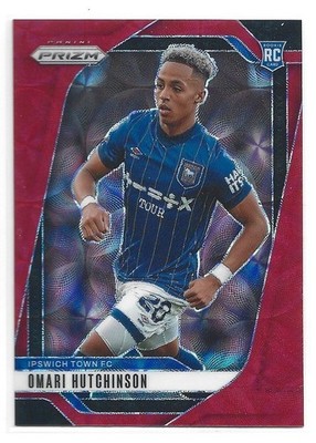 2024-25 Panini Prizm EPL Omari Hutchinson RC Rookie Red Choice /30 #277 Forest