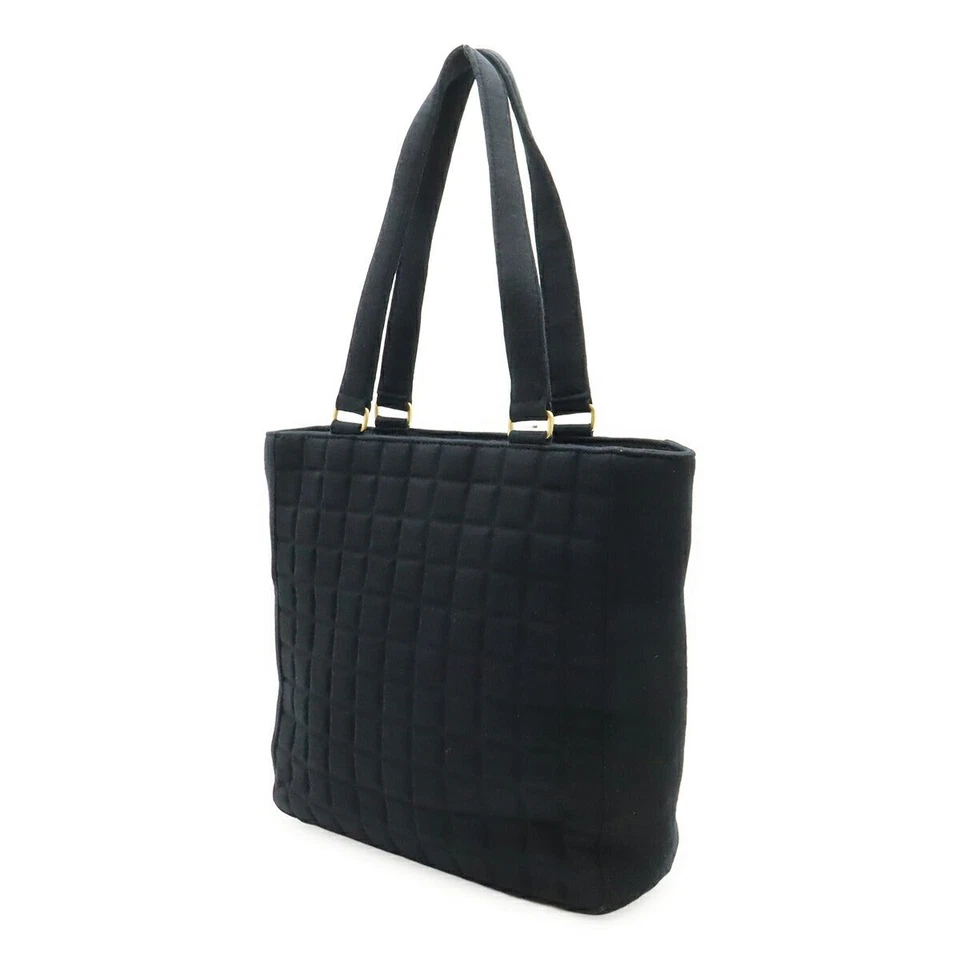 Chanel Cotton Jersey Chocobar Tote Bag Women Black One Size - Image 2 of 4