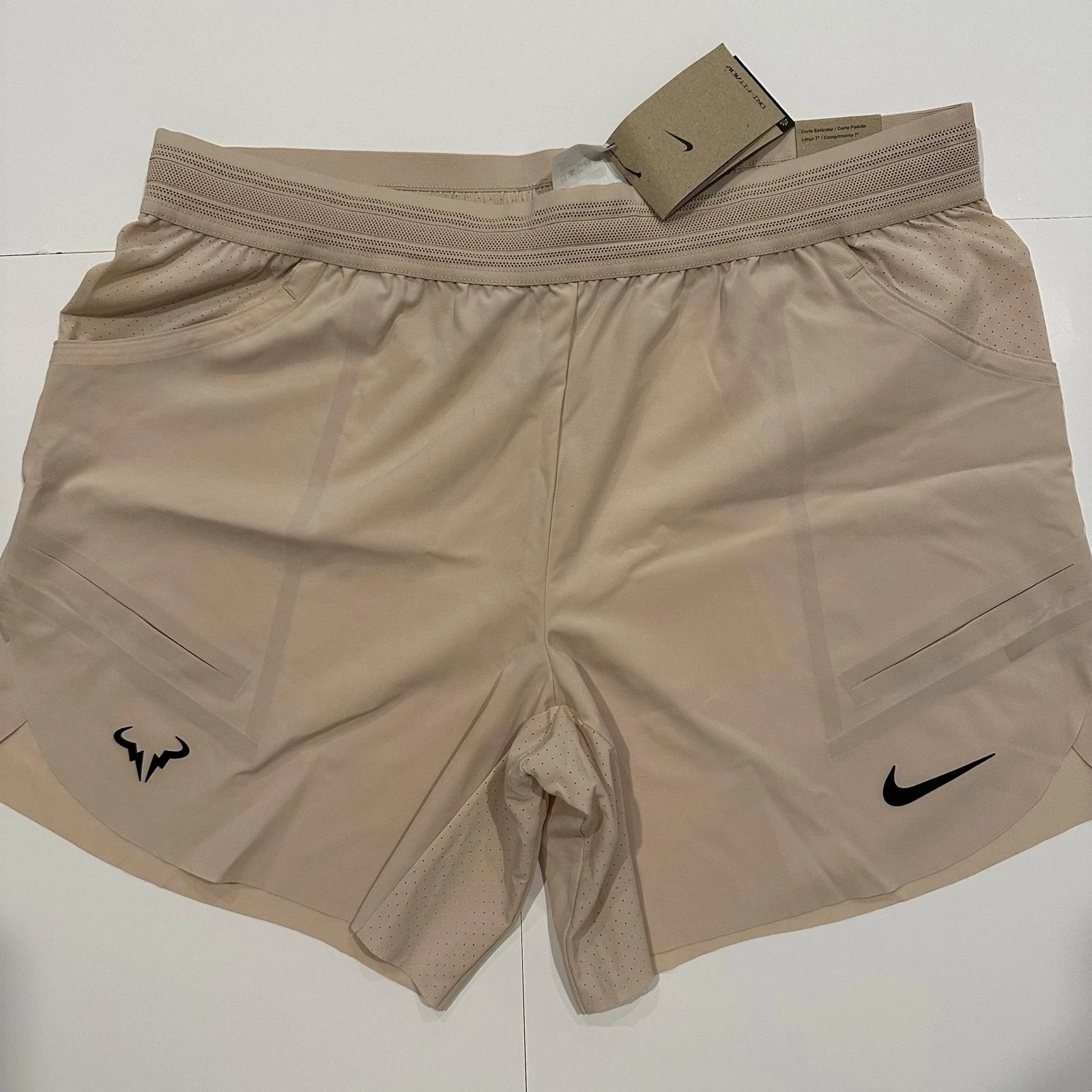 NikeRafa Dri-FIT ADV DV2881-126 Tennis Shorts Asia Sizing 'Beige' Size XL