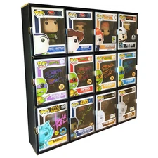 KUBBIE DLX BLACK (3x4) - In Box Display Case for Funko Pops, Wall Mount & Stack