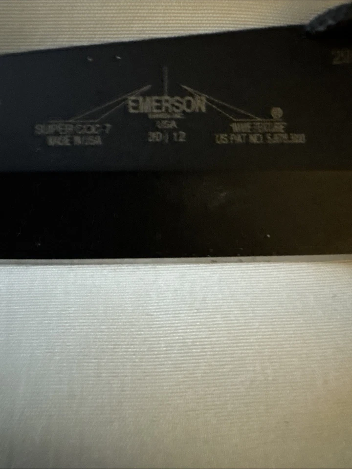 2012 Новый из старых запасов без коробки Emerson ножи супер CQC-7 полный размер 9 дюймов OAL черный TONTO - Изображение 2 из 4