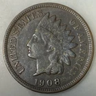 1908 Indian Head Cent Penny 118-Year-Old Penny T3
