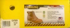 Size 14 2E -Carolina® Men's 6" Domestic Moc Toe Work Boots CA7029 Made in USA