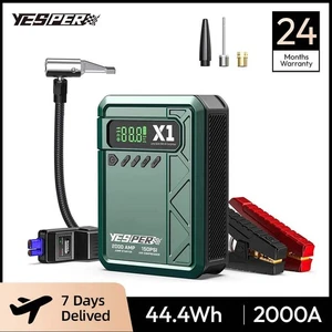 YESPER 2000A Jump Starter & 150PSI Air Compressor – 12000mAh Power Bank with LED