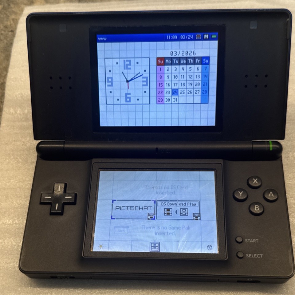 Nintendo DS Lite Cobalt Blue Handheld System with Charger, Tested, No ...