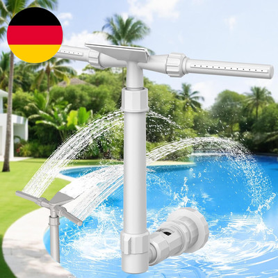 Mooroer Fuente De Piscina 3 En 1, Aspersor De Cascada Ajustable 360° Para Piscin