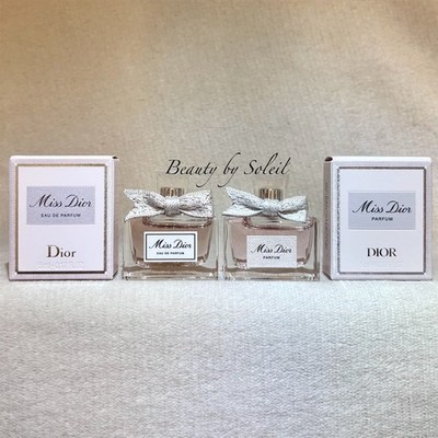 2pc Miss Dior MINI Set: Eau de Parfum + Parfum .17oz 5ml Each New
