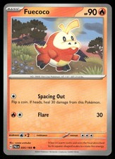 fuecoco holographic card value Pokemon TCG Scarlet & Violet Fuecoco Reverse Holo 36/198 main image 1