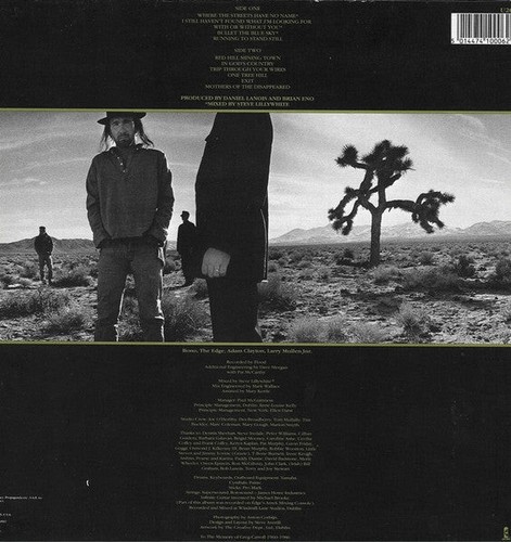 U2 - Joshua Tree - Used Vinyl Record - 77 - N12170z - Bild 3 von 5