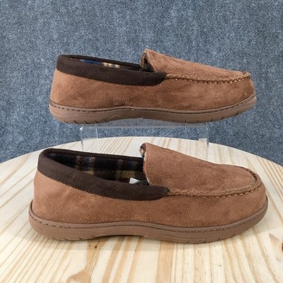 Wembley Slippers Mens 11-12 Moccasin Brown Slip On Casual Comfort Low Top Flats