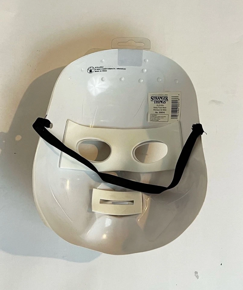 Stranger Things Eleven Baby Face Costume Mask Fun Oversized Creepy Doll - Image 2 of 2