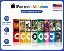 New Sealed Apple iPod Nano 4th 5th Generation 8GB All Colors -365 Days Warranty