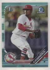 2019 Bowman Chrome Prospects Aqua Refractor 25/125 Genesis Cabrera #BCP-142 11kh