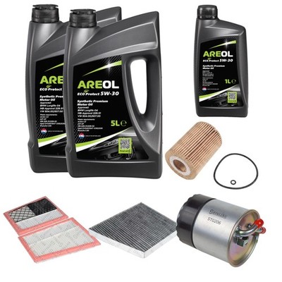 STELLOX Inspektionspaket AREOL ECO Protect 5W-30 11L für Mercedes E-Klasse W211