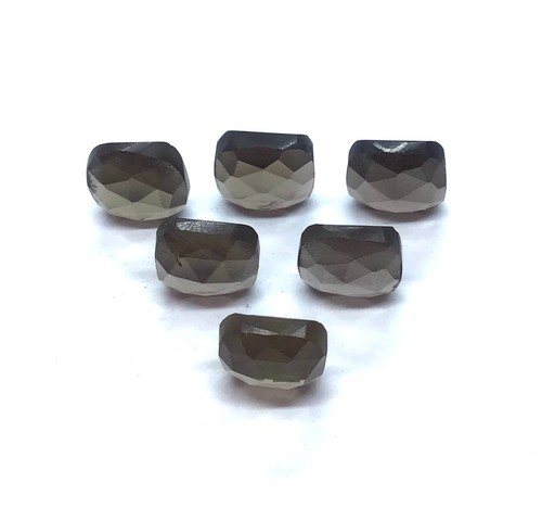AAA Natural Smoky Quartz Cushion Rose Cut Loose Gemstone Making All Jewelry - Picture 6 of 10