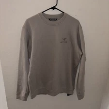 NWT Arc’teryx Emblem Fleece Crew Neck Medium Rune Pullover Cotton LS Shirt 2025