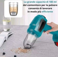 Aspirapolvere Soffiatore per Auto Casa Senza Fili Portatile a Batteria 48V - Miniatura 2