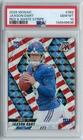 2025 Panini Mosaic Jaxson Dart RED & WHITE STRIPE Prizm Rookie RC #362 PSA 10