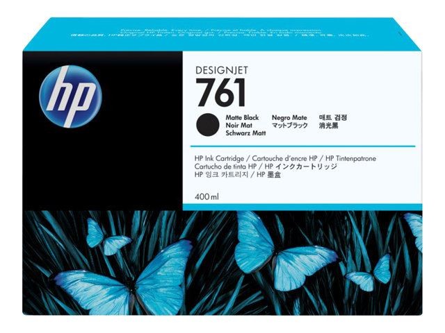 HP 761 encre DesignJet noir mat 400ml traceur cartouche impression plan CAO