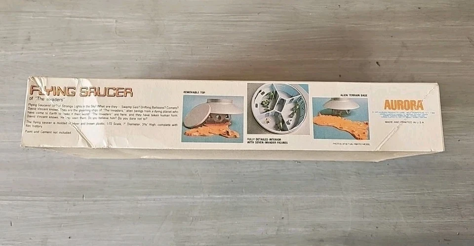 Aurora 1975 The Invaders TV UFO Flying Saucer Vintage Model Kit - Image 4 of 4