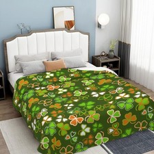 Daisies Flowers Plush Blanket Soft Fuzzy King Winter Warm All Season Bed Throw