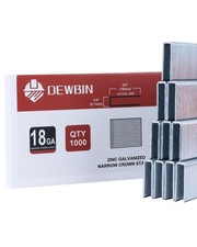 18 Gauge Narrow Crown Staples, 1000 Cts 3/4-Inch 18GA Heavy Duty Galvanized U...