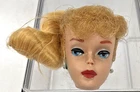 Vintage Mattel 1960's Ponytail Barbie Doll Head Green Ear